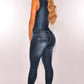 Denim Slim Fit Slimming Jumpsuit Jeans