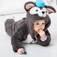 Thickened One-Piece Clothes Baby Clothes Newborn Baby Crawling Clothes Autumn And Winter Daffy Bear New Animal Shape