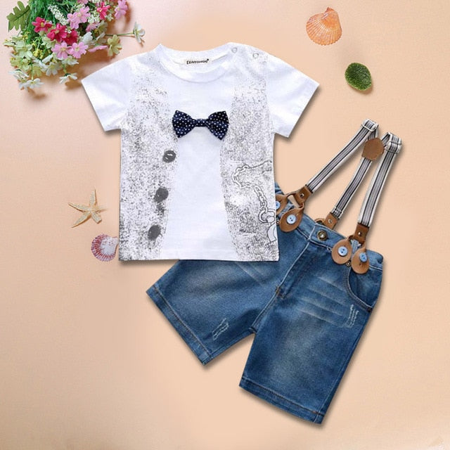 Toddler Boy Clothes Summer Children Clothing Boys Sets Costume For Kids Clothes Sets T-shirt+Jeans Sport Suits 2 3 4 5 6 7 Years