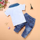 Toddler Boy Clothes Summer Children Clothing Boys Sets Costume For Kids Clothes Sets T-shirt+Jeans Sport Suits 2 3 4 5 6 7 Years