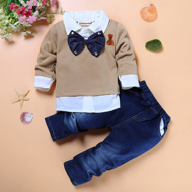 Toddler Boy Clothes Summer Children Clothing Boys Sets Costume For Kids Clothes Sets T-shirt+Jeans Sport Suits 2 3 4 5 6 7 Years