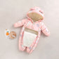 Baby Winter Clothes Newborn One-Piece Clothes Autumn And Winter Plush Thickened Outerwear Hugging Suit