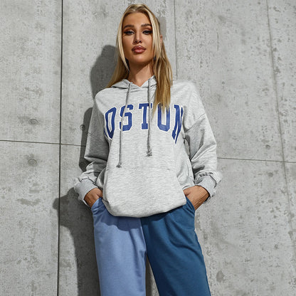 Casual Hooded Letters  for Women