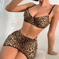 Nightclub Ball Queen Dress Lace Leopard Print Sexy Underwear Suit