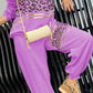 New Leopard Print Stud for Autumn Winter Bronzing Sweater Two Piece Casual Pants Loose