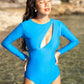Vêtements Maillot de bain une pièce Femme Maillot de bain à manches longues Surf Beach Vacation