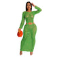 Women Clothing Handmade Knit Casual Cutout out Sequin Beach Dress