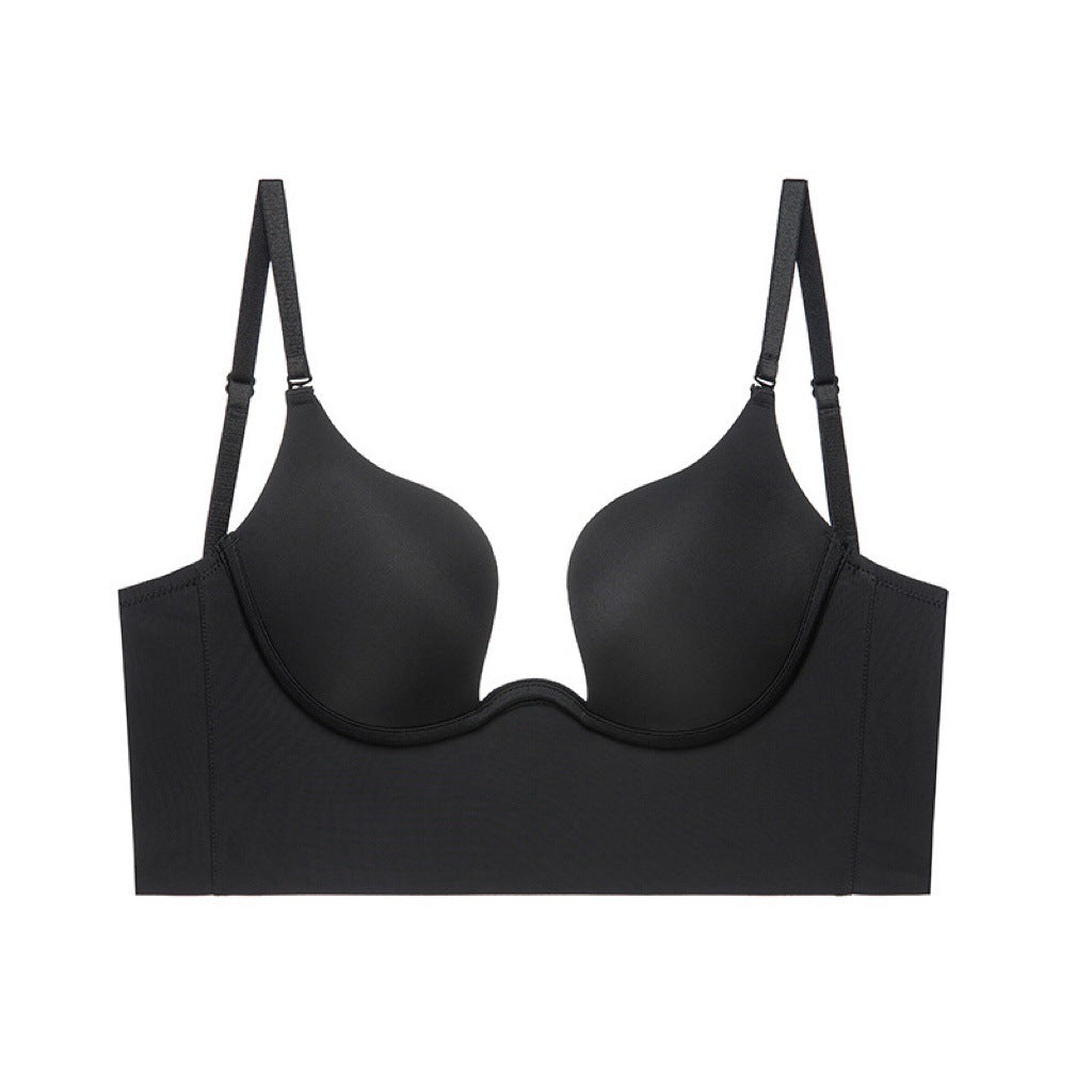 Sous-vêtements d'été femmes petite poitrine Push up en forme de U beauté dos vêtements multiples grande poitrine poitrine tenant Sexy ensemble de soutien-gorge