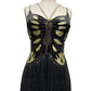 Internet Celebrity Summer Sexy Backless Butterfly Rhinestone Dress Fashionable Sequ Tassel Dress