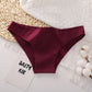 Women Briefs Basic Solid Color Cotton Underwear High Slit Comfortable T-Back