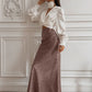 Jacquard Leopard Print Skirt Summer Hip Jacquard Leopard Print Long Skirt