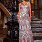 High End Affordable Luxury Brand Women Diamond Beaded Dress Super Shiny Sequined Sexy Dinner Dress