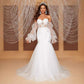 Wedding Dress Fishtail Gown off Shoulder Tube Top Hollow Out Cutout out Bridal Wedding Dress Elegant