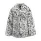 Women Leopard Print Fox Fur Fur Coat Mid-Length Spotted Plush Coat Thick Loose Windbreaker Tide