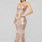 High End Affordable Luxury Brand Women Diamond Beaded Dress Super Shiny Sequined Sexy Dinner Dress