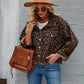 Loose Street Personality Leopard Print Denim Short Coat Women