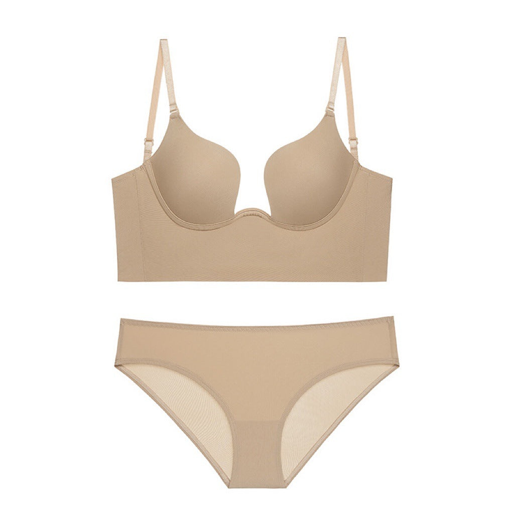 Sous-vêtements d'été femmes petite poitrine Push up en forme de U beauté dos vêtements multiples grande poitrine poitrine tenant Sexy ensemble de soutien-gorge