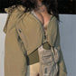 Products Fashionable Profile Slimming Hooded Turtleneck Short Coat Women
