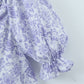Large Swing Dress Spring Floral Waist Seal Dress