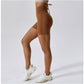 Seamless Yoga Shorts Peach Hip Raise High Waist Fitness Pants Tight Running  Shorts