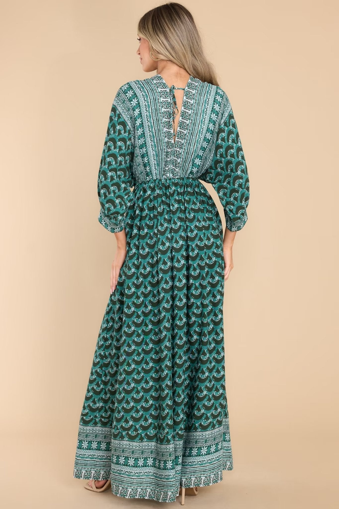 Spring Women Clothing Elegant Printed Dress