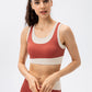 One Piece Contrast Color Yoga Vest Women High Strength Shockproof Training Sports Bra Nude Feel Workout Underwear