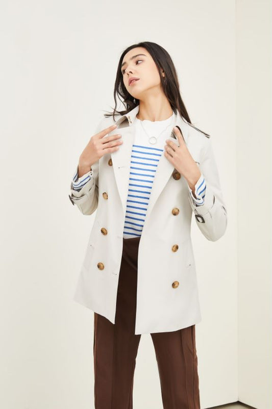 Element Trench Coat for Women Mid Length Fried Street Small British Coat Women