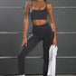 Seamless Cross Beauty Back Exercise Bra Running Fitness Bodybuilding High Waist Peach Hip Skinny Yoga Pants