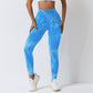 Seamless High Waist Yoga Pants Women Skinny Running Sports Pants Quick Drying Peach Hip Raise Fitness Pants