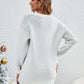 Christmas Sweater Women Clothing Christmas Tree Snowflake Jacquard Round Neck Pullover Sweater