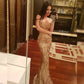 Women Clothing Dress Sexy Sequined Tube Top Mopping Banquet Party Dress Fishtail Dress Prom Formal Gown
