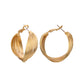 Vintage Geometric Abstract Metal Real Gold Twisted Generous Earrings Stud Earrings Yiwu Accessories