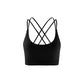 Beauty Back Exercise Bra Shock Absorption Medium High Strength Push up Underwear Hollow Out Cutout High Elastic Brocade Double-Sided Criss Cross Tank Top