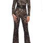 Socialite Wind Synthetic Lace Refined Grace Slim Fit Bodysuit