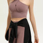 Sports Fitness Yoga One-Piece Skirt Thigh-Length Slimming Skirt Bandage Yoga Dance Ballet Skirt