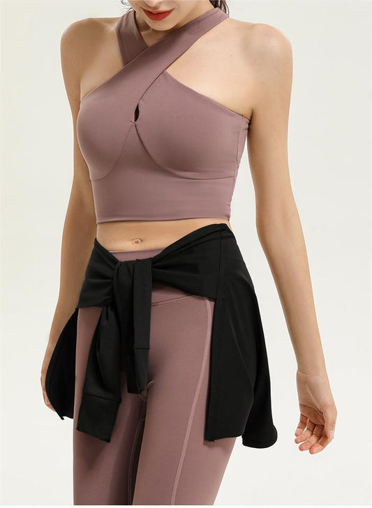 Sports Fitness Yoga One-Piece Skirt Thigh-Length Slimming Skirt Bandage Yoga Dance Ballet Skirt
