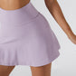 Printemps été coupe ajustée Yoga jupes respirant Mini Culottes course Fitness Tennis Anti-exposition exercice jupe