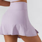 Printemps été coupe ajustée Yoga jupes respirant Mini Culottes course Fitness Tennis Anti-exposition exercice jupe