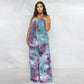 Plus Size New Tie-Dyed Printed Sling Casual Pants Straight Stylish Loose  Jumpsuit