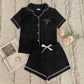 Homewear Suit Cardigan Collared Short-Sleeved Shirt Shorts Pajamas Can Be Worn outside