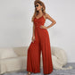 Women Clothing New Summer Jumpsuit Solid Color Casual Pullover Sleeveless Loose Jumpsuit