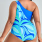 Plus Size Floral Print Sexy Single Room Slim Fit Slimming One Piece Women Swimsuit
