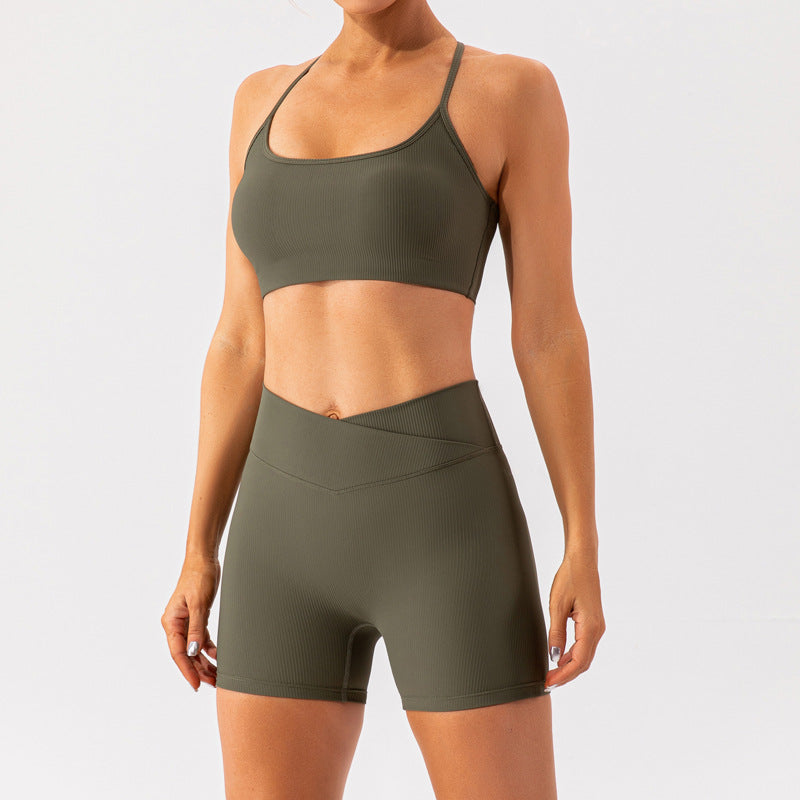 Yoga Suit Thread Séchage rapide Vêtements de sport Formation Running Fitness Vêtements Costume Femmes