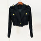 Women Goods Autumn Winter Star Short Temperamental Tweed Fringe Blazer