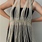 Multi Layer Pearl Body Cha Women Halter Spaghetti Straps Dress Internet Celebrity Same Wear Accessory Delivery