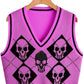 Vest Vest Coat Autumn Winter  Women Clothing Outerwear Knitted Halloween Sweater V-neck