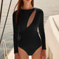 Clothing One Piece Swimsuit Women Long Sleeve Swimsuit Surfing Beach Vacation