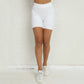 Back Waist Deep V Plunge Shaped Wrinkle Skinny Hip Lift Yoga Shorts No Embarrassment Line Peach Hip Fitness Shorts