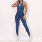 Lace up One Piece Quick Drying Skinny Breathable Women Type Wrinkle Peach Hip Raise Exercise Workout Pants