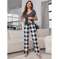 Pajamas Women Spring Short Sleeved Trousers Home Wear Suit Pajamas